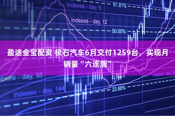 盈途金宝配资 极石汽车6月交付1259台，实现月销量“六连涨”